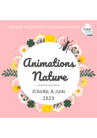 Programme animation nature  CoeurdeLoire – Printemps 2023-